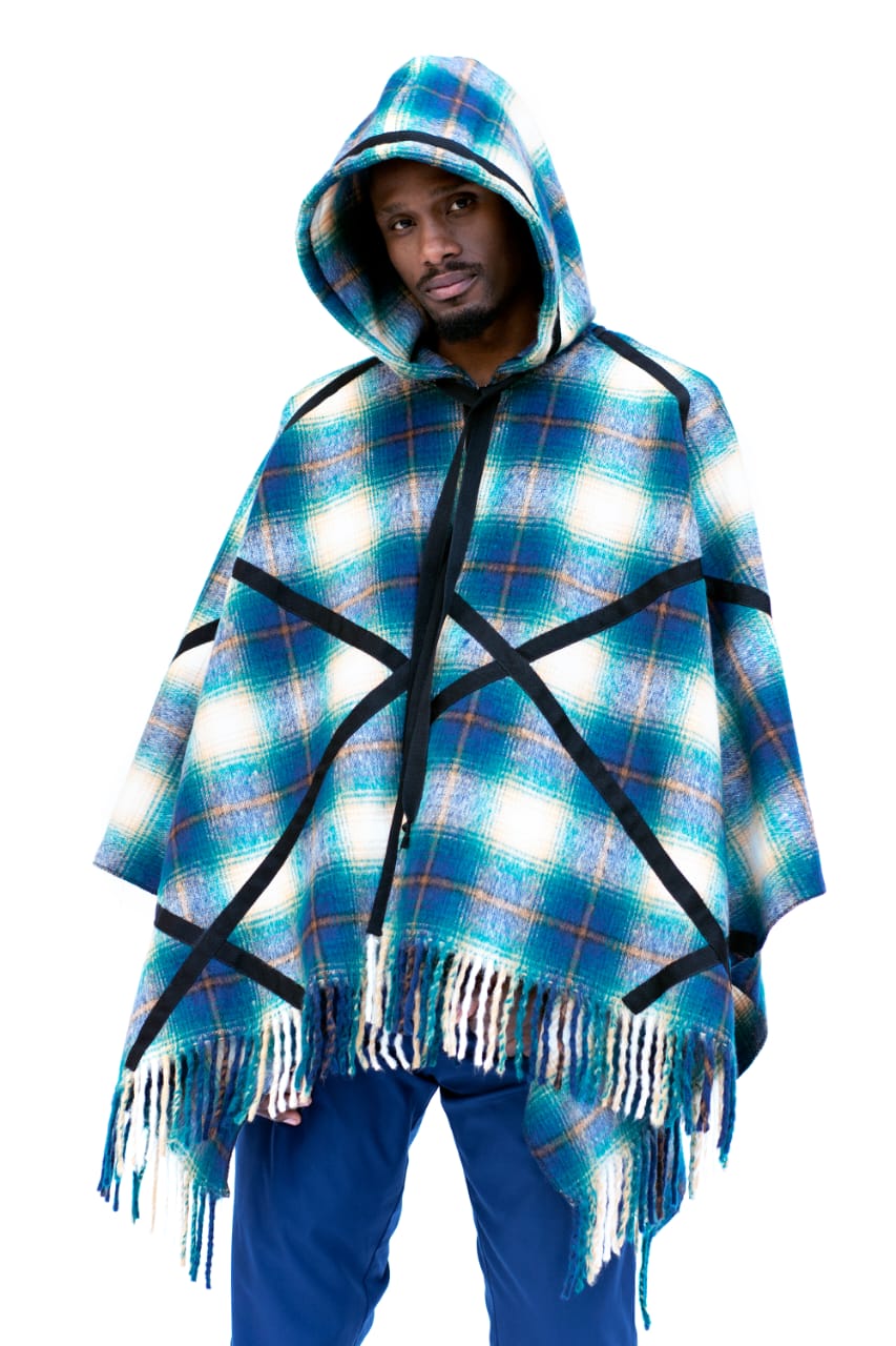 Tjale Poncho with Hoody